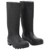 vidaXL Rain Boots Black Size 39 PVC