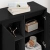 vidaXL Side Cabinet Black Oak 79 x 36 x 75 cm Engineered Wood