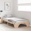 vidaXL Bed Frame Natural 75 x 190 cm Solid Pine Wood