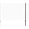 vidaXL Hexagonal Fence with Post 50 x 1.5 m PVC-Coated Steel Grey Mesh