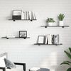 vidaXL Bookshelf Boards 8 pcs High Gloss Grey 80x20x1.5 cm Engineered Wood