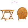 vidaXL Garden Dining Set Folding 5 pcs Brown Solid acacia wood