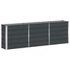 vidaXL Planter Anthracite 240 x 40 x 75 cm Steel