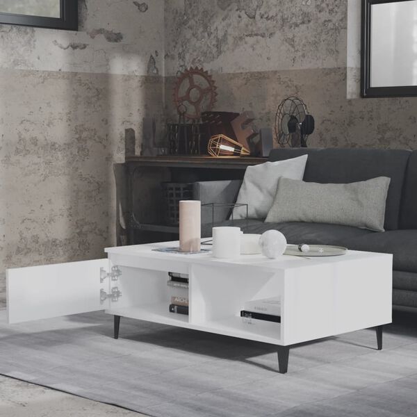 vidaXL Coffee Table White 90x60x35 cm Engineered Wood