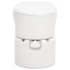 vidaXL Integrated Camping Toilet White 24+17 L HDPE&Enamel