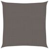 vidaXL Sunshade Sail HDPE Square 2x2 m Anthracite