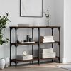 vidaXL Console Table Brown Oak 100x29x75 cm Engineered Wood
