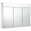 vidaXL Bathroom Cabinet | White and silver