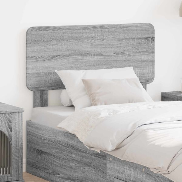 vidaXL Headboard with Headboard Grey Sonoma 75 cm Engineered wood