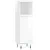 vidaXL 3 Piece Bathroom Cabinet Set High Gloss White Engineered Wood