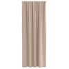 vidaXL Blackout Curtains with Rings 2 pcs Taupe 260 x 140 cm Polyester