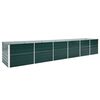 vidaXL Raised Bed | Green | Galvanised Steel | 480 x 80 x 77 cm | Durable