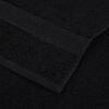 vidaXL Towels "FROGN" 2 pcs Black 100x200 cm 360 gsm