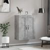 vidaXL Wall Mounted Cabinet Concrete Grey 69.5x34x90 cm Engineered Wood