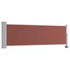 vidaXL Patio Retractable Side Awning 80x300 cm Brown