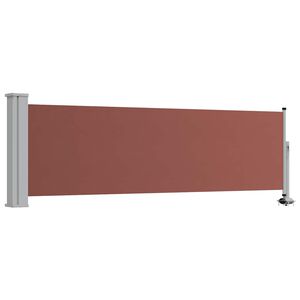 vidaXL Patio Retractable Side Awning 80x300 cm Brown