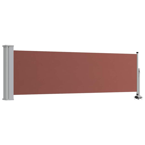 vidaXL Patio Retractable Side Awning 80x300 cm Brown