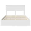vidaXL Storage Bed with Headboard White 150 x 200 cm Engineered Wood