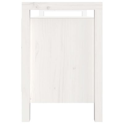 vidaXL Hall Bench White 110x40x60 cm Solid Wood Pine