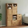 vidaXL Side Cabinets 5 pcs "ODDA" 40x24x79 cm Solid Wood Pine
