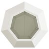 vidaXL Planter White 50 x 50 x 40 cm Steel