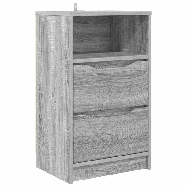 vidaXL Bedside Table Grey Sonoma 40 x 30 x 467 cm Engineered Wood