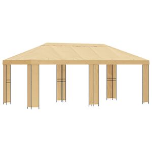 vidaXL Garden Gazebo 6 x 3 m Cream Polyester and Steel 190