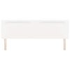 vidaXL LED Headboard White 180 cm Faux Leather