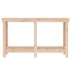 vidaXL Work Bench 140x50x80 cm Solid Wood Pine
