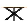 vidaXL Dining Table Round 150x76 cm Solid Mango Wood
