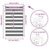 vidaXL Zebra blind 50.9x100 cm Fabric Width 46.7 cm black