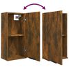 vidaXL 5 Piece Bathroom Cabinet Set Smoked Oak Engineered Wood