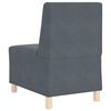 vidaXL Modular Sofa Unit Armless 3 pcs Dark Grey 55 x 74 x 82 cm