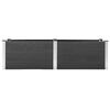 vidaXL Garden Raised Bed 200x50x54 cm WPC Grey