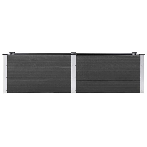 vidaXL Garden Raised Bed 200x50x54 cm WPC Grey