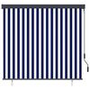 vidaXL Roller Blind Blue and White 180 x 250 cm Fabric and Aluminum