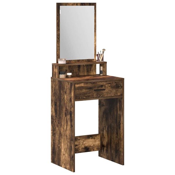 vidaXL Dressing Table Smoked Oak 50 x 41 x 140 cm Engineered Wood