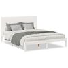 vidaXL Extra Long Bed Frame without Mattress White 140x220 cm Solid Wood