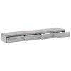 vidaXL Bed Drawers Grey Sonoma 200 x 36.5 x 16.5 cm Engineered Wood