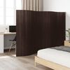 vidaXL Room Divider Dark Brown Width 400 cm Height 165 cm Bamboo