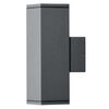 KONSTSMIDE Wall Light Monza Double Square Dark Grey
