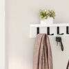 vidaXL Wall-Mounted Coat Rack Wall-mounted White 80 x 10.5 x 10.5 cm