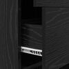 vidaXL Book Cabinet Black oak 40 x 35 x 180 cm Engineered wood