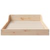 vidaXL Bed Frame Brown 90 x 200 cm Solid Pine Wood