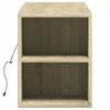 vidaXL TV Wall Cabinet with LED Lights Sonoma Oak 135x31x39.5 cm