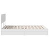 vidaXL Storage Bed with Headboard White 160 x 200 cm Engineered Wood
