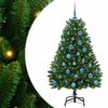 vidaXL Artificial Christmas Tree 150 cm 150 LEDs Warm White Green