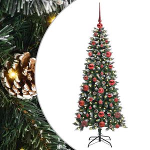 vidaXL Artificial Christmas Tree with 150 LEDs with Stand Green 150 cm