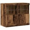vidaXL LED Sideboard Brown 81 x 37 x 66.5 cm Engineered Wood