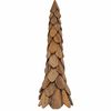 vidaXL Christmas Tree with Stand Brown 110 cm Solid teak wood